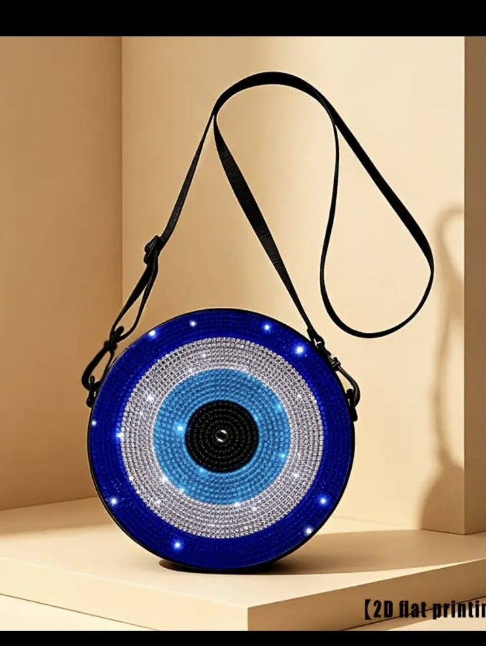 Blue Evil Eye Crossbody Purse Bag